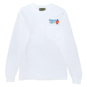 Anti-Hero Natty Revs Long Sleeve Pocket T-Shirt - White/Multi Color