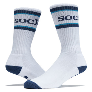 Anti-Hero Socks - White/Navy/Cyan