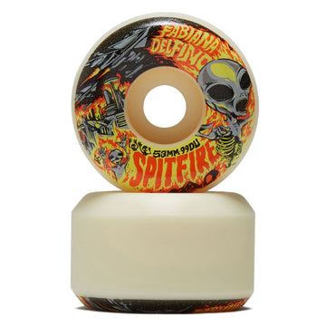 Spitfire Fabiana Invasion F4 99d Conical Full Skateboard Wheels - Natural - 53mm