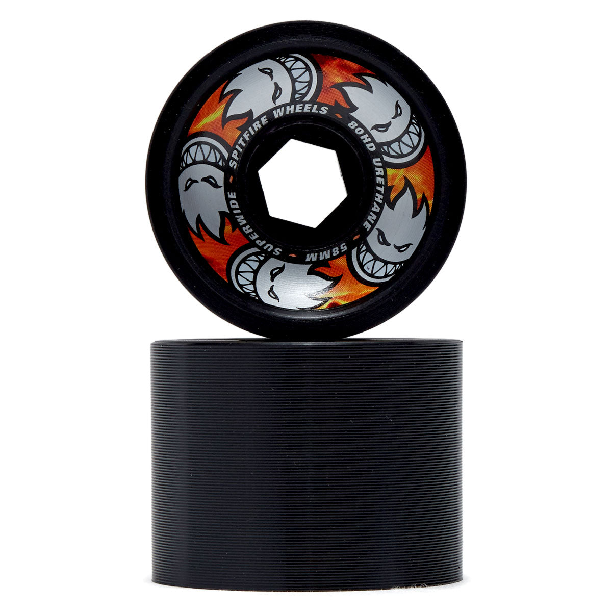 1980's spitfire wheels made in USA ブラックT Spitfire 80HD Superwides Skateboard Wheels - Black - 62mm – CCS