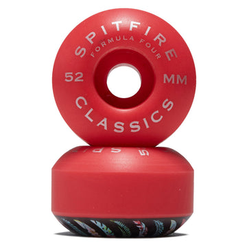 Spitfire Team Floral F4 99d Classic Skateboard Wheels - Pink - 52mm
