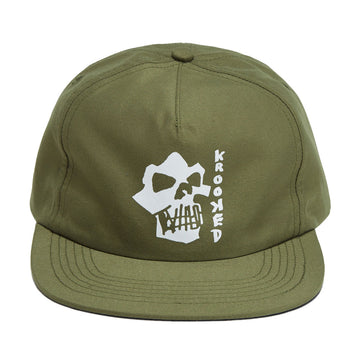 Krooked Skulls Hat - Olive