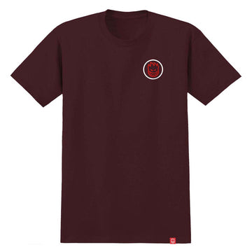 Spitfire Classic Swirl Overlay T-Shirt - Burgundy/Red/White Prints