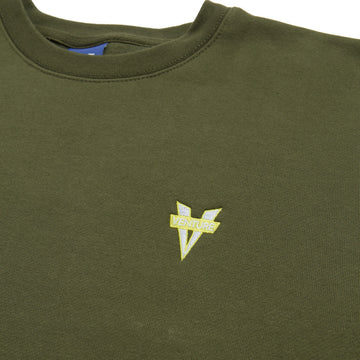 Venture Heritage Emb Sweatshirt - Army/Yellow/White Embroidery
