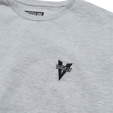 Venture Heritage Emb T-Shirt - Ash Grey Heather/Black Embroidery