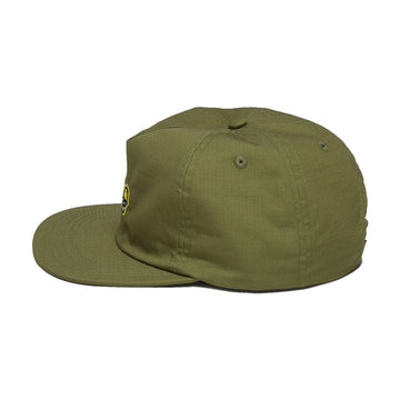 Krooked Eyes Hat - Olive/Yellow