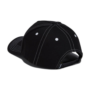 Thunder Vertebrae Script Hat - Black/Black/White