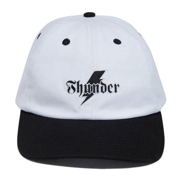 Thunder Bolt Script Hat - White/Black