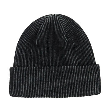 Thunder Script Patch Beanie - Grey/Black/White