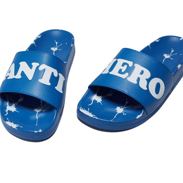 Anti-Hero Damn You Slide Sandals - Blue/White