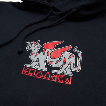 Krooked Tarragon Fill Hoodie - Navy/Multi Color Print
