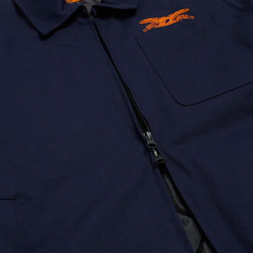Anti-Hero Basic Eagle Stash Jacket - Navy/Orange Embroidery