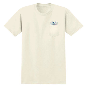 Anti-Hero Pigeon Mash II Pocket T-Shirt - Natural/Multi Color Prints