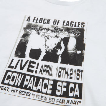 Anti-Hero Flock Of Eagles T-Shirt - White/Black/White Print