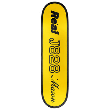 Real Mason Shape Code Skateboard Deck - Yellow - 8.28