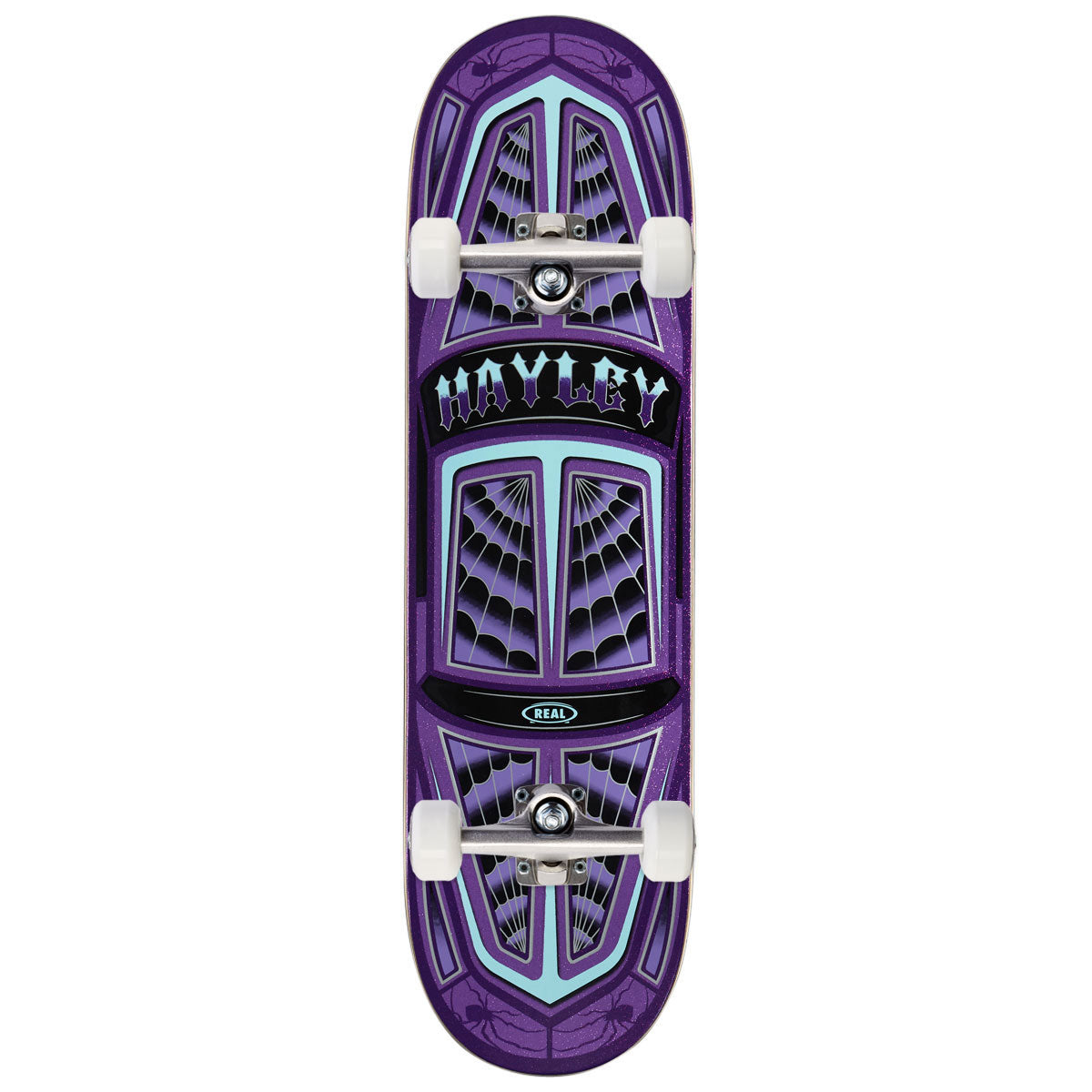 Real Hayley Threadline True Fit Skateboard Complete - Purple