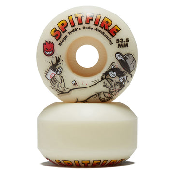 Spitfire F4 99 Diego Rude Awakening Classic Skateboard Wheels - Natural - 54mm