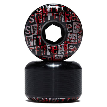 Spitfire 80HD Team Ransom Radial Full Skateboard Wheels - Black - 56mm