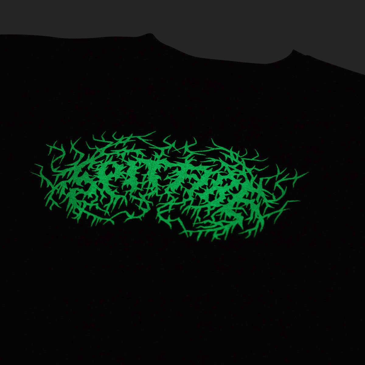 Spitfire Deathmask Script T-Shirt - Black/Glow – CCS