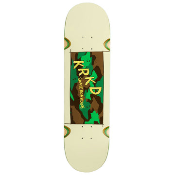 Krooked Kamo Wheel Wells Skateboard Deck - White - 8.50
