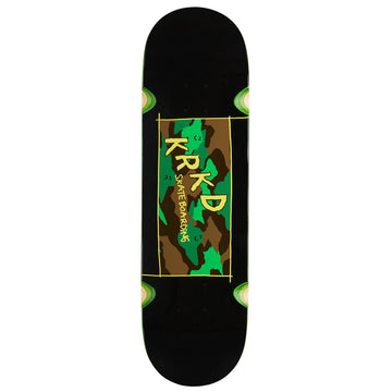 Krooked Kamo Wheel Wells Skateboard Deck - Black - 9.00
