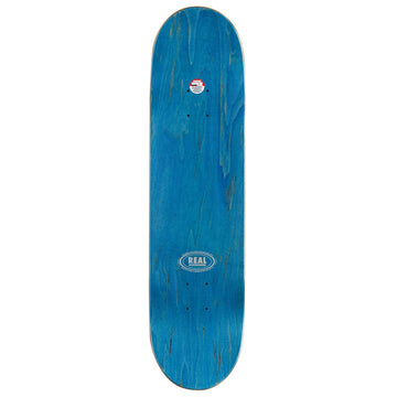 Real Team Barbed Wire Foil Oval Skateboard Complete - Black - 8.12