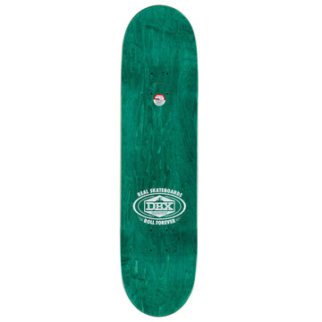 Real DBX Team Barbed Wire Foil Oval Skateboard Deck - Black - 8.12