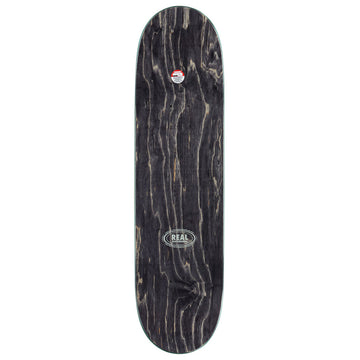 Real Team Barbed Wire Foil Oval Skateboard Deck - Black - 8.50