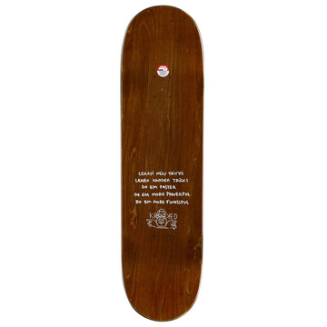 Krooked Team Eyes Skateboard Deck - Maroon - 8.75