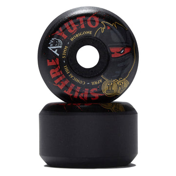 Spitfire x April F4 99d Yuto Conical Full Skateboard Wheels - Black - 53mm