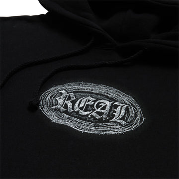Real Barbed Oval Hoodie - Black