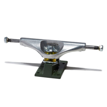 Venture Throw Team Edition Skateboard Trucks - Polished/Dark Green - 5.2 Hi