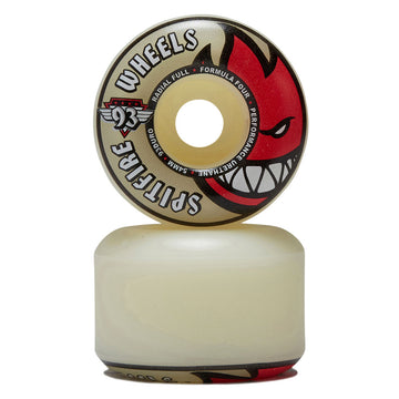 Spitfire F4 93d Radial Full Skateboard Wheels - Natural - 54mm