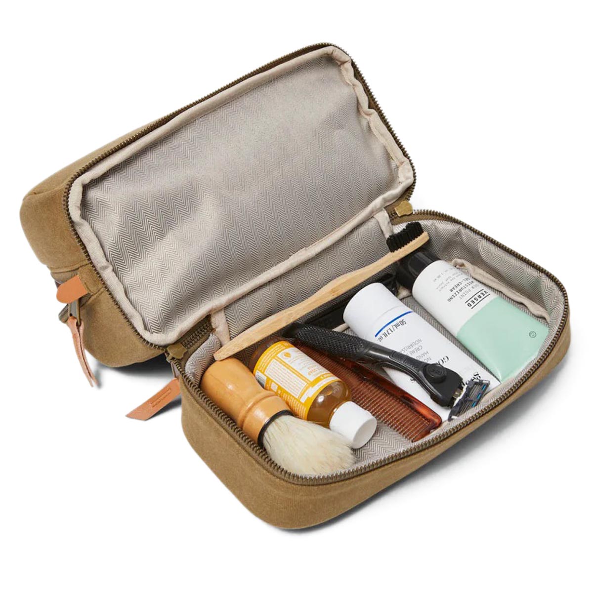 Brixton Traveler Dopp Kit Accessories - Olive Brown image 3