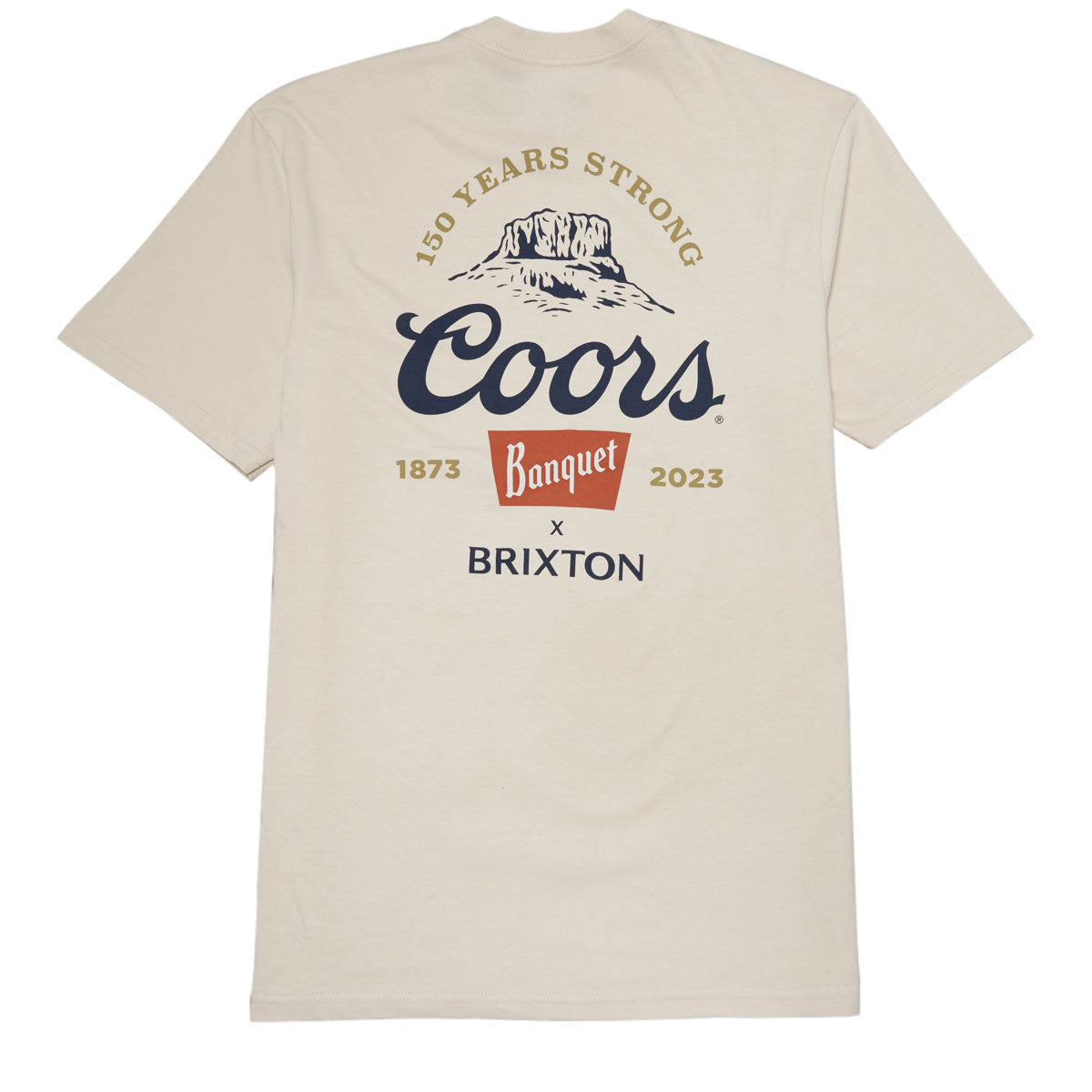 Brixton x Coors 150 Arch T-Shirt - Cream image 1