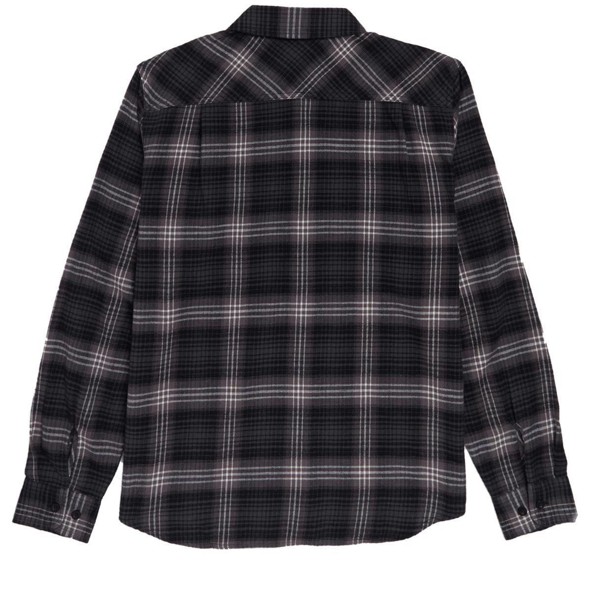 Brixton Bowery Lightweight Ultra Flannel Shirt - Charcoal/Black image 2