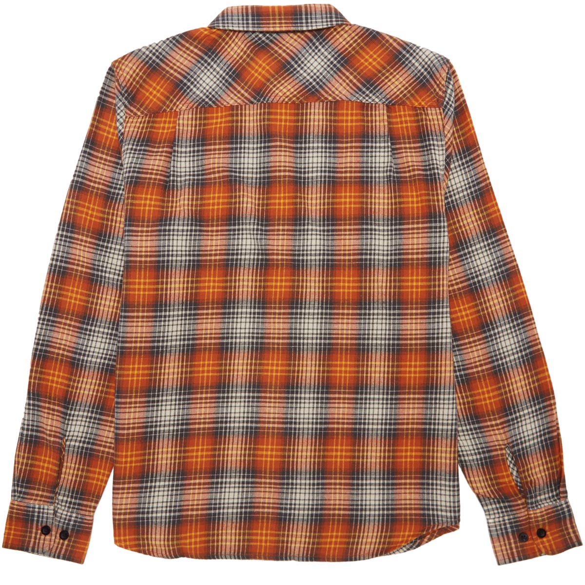 Brixton Bowery Lightweight Ultra Flannel Shirt - Terracotta/Black image 2