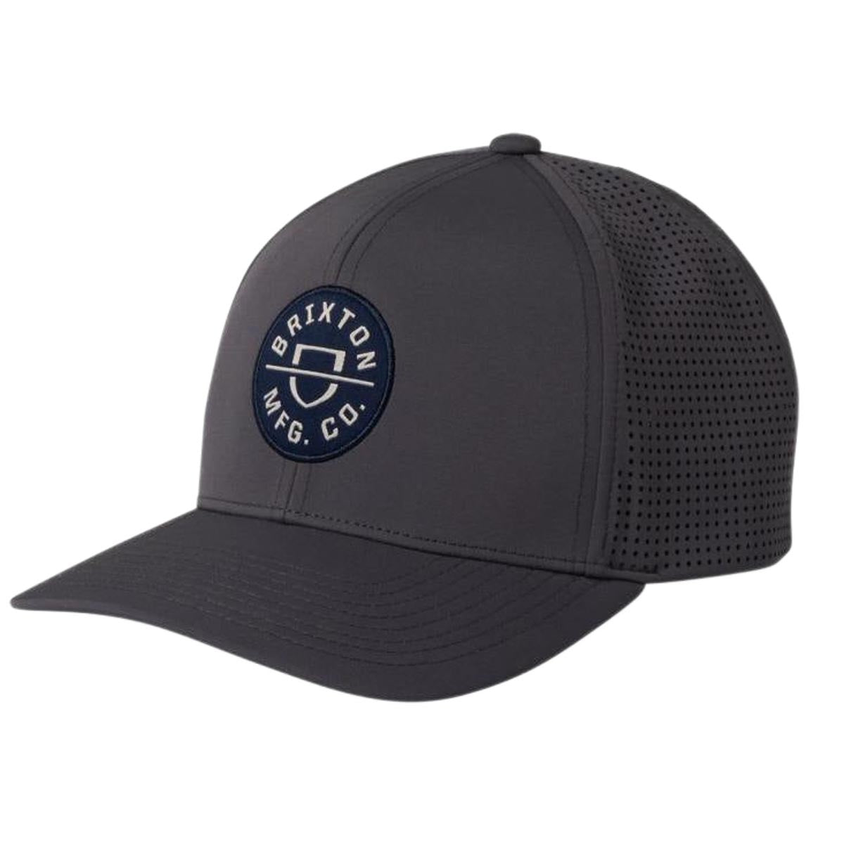 Brixton Crest X Mp Snapback Hat - Charcoal/Navy image 1