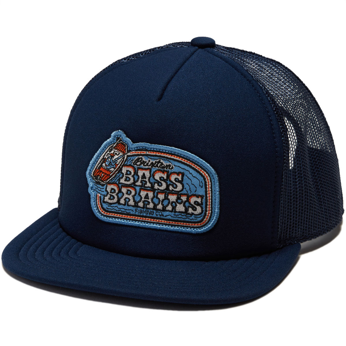 Brixton Bass Brains Boat Hp Trucker Hat - Washed Navy image 1