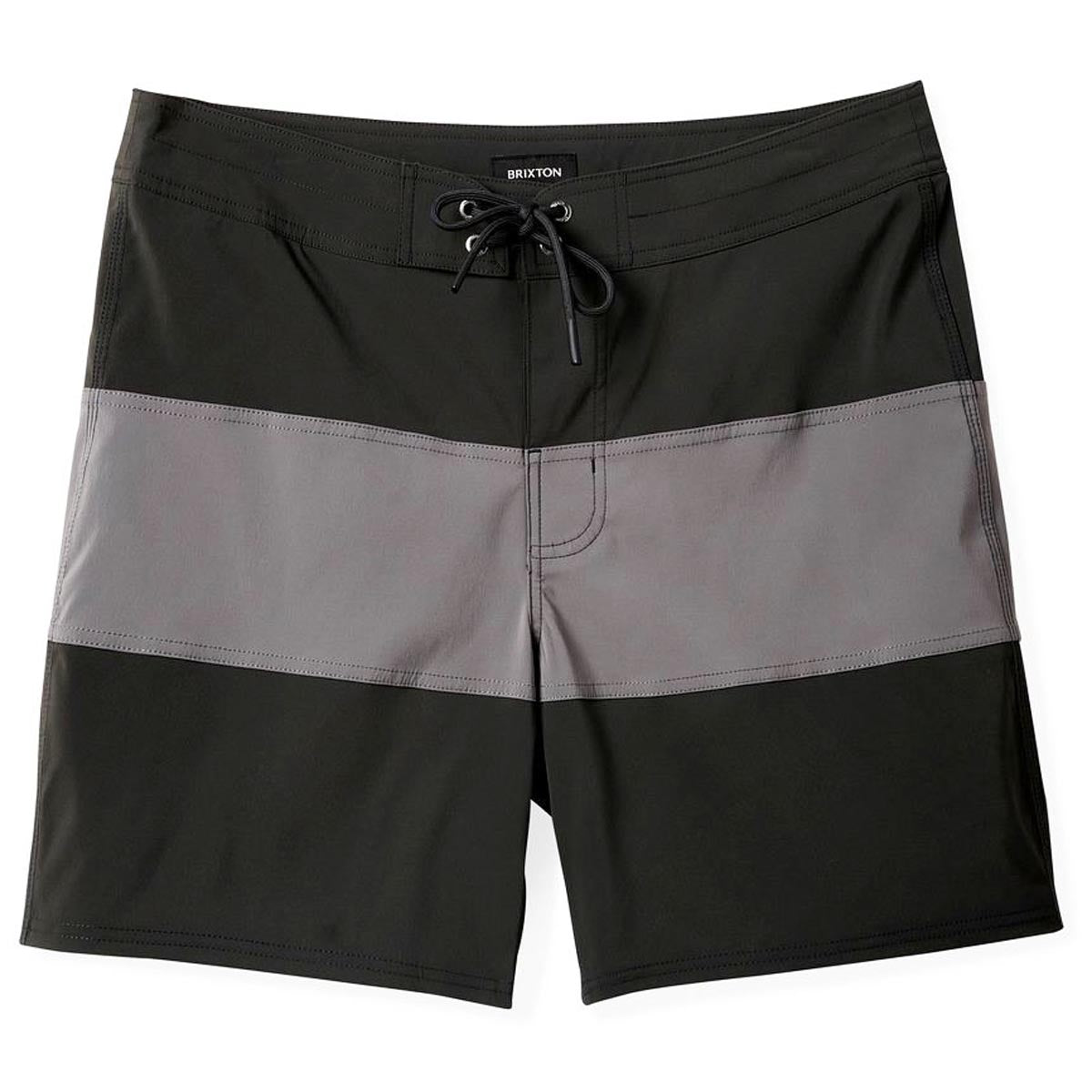 Brixton 60's Stretch Board Shorts - Washed Black/Charcoal image 1