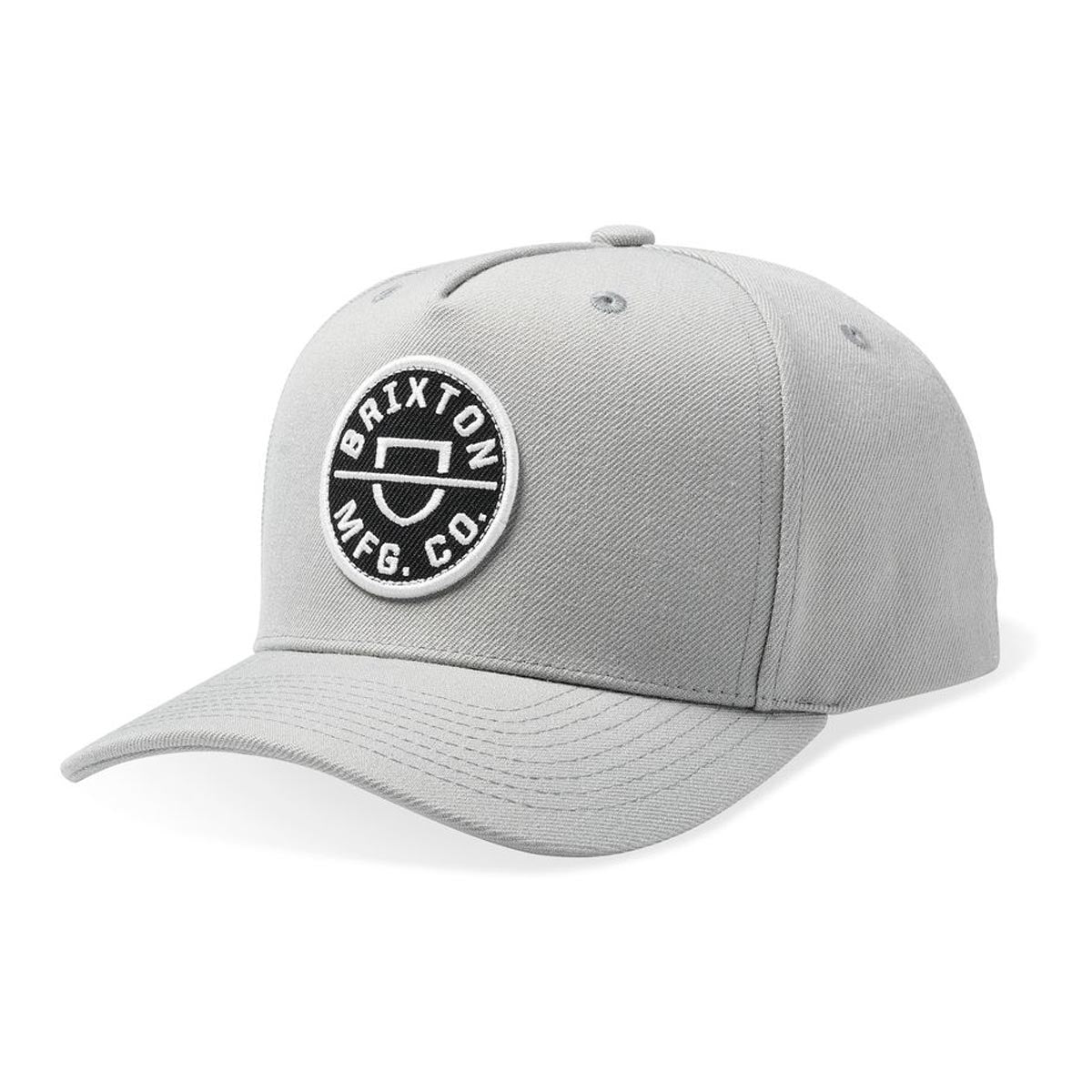Brixton Crest C Mp Snapback Hat - Cinder Grey image 1