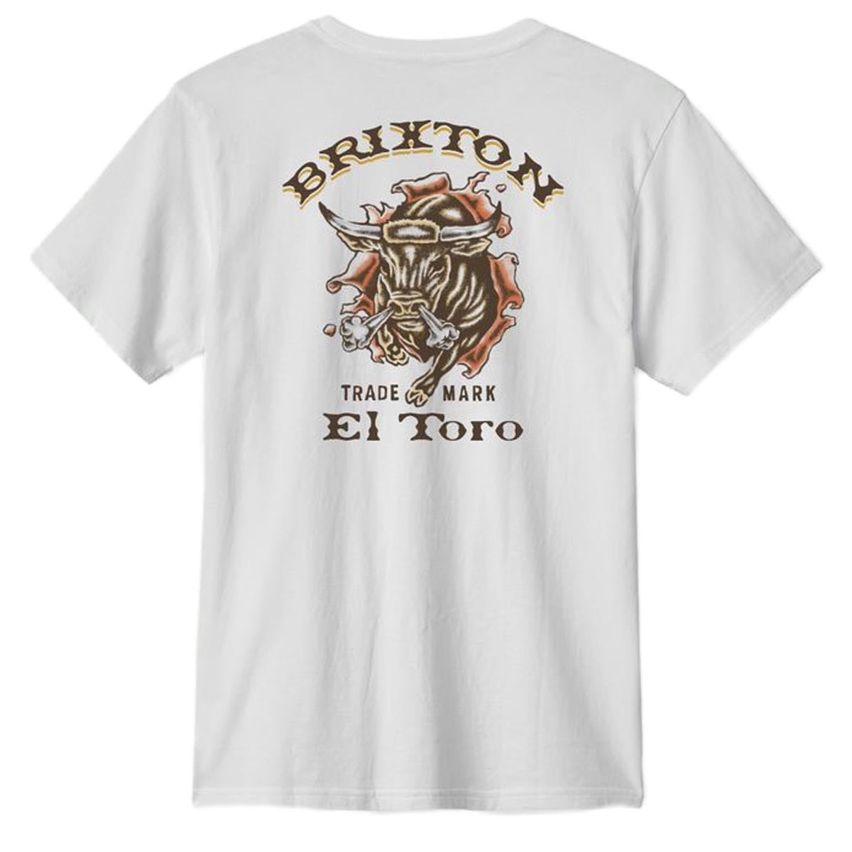 Brixton El Toro T-Shirt - White image 1