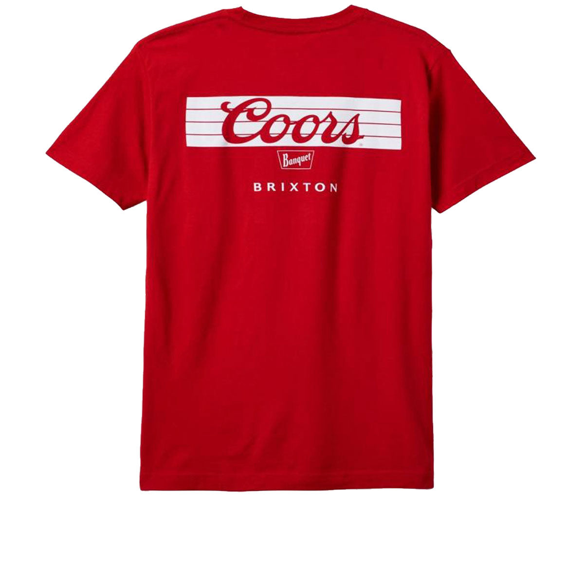 Brixton x Coors Bar T-Shirt - Red image 1