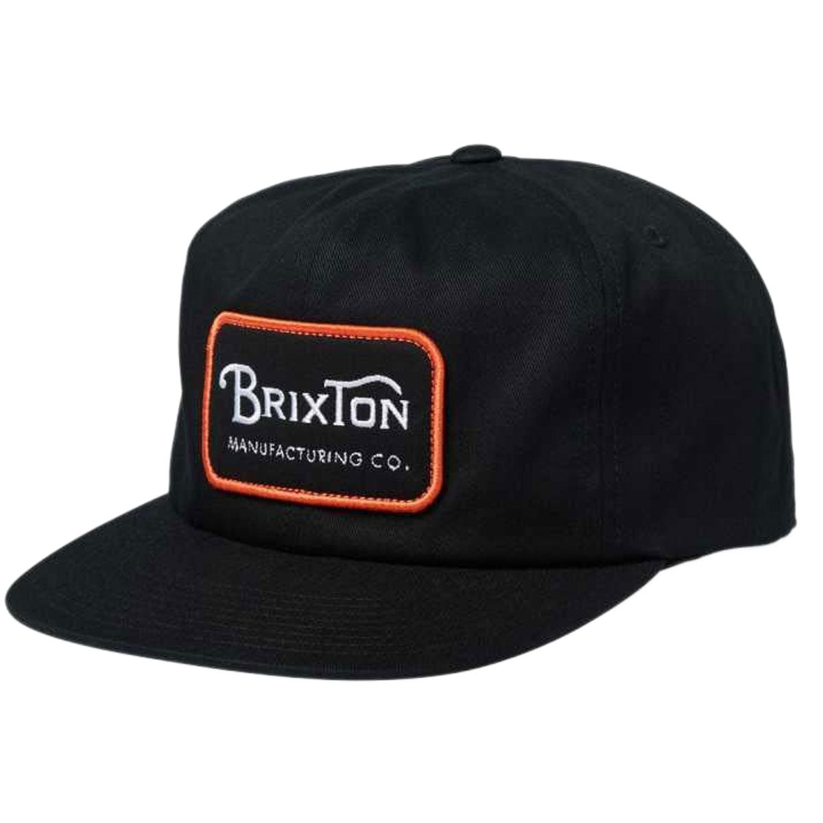 Brixton 20th Anniversary Grade Snapback Hat - Black/Orange/White – CCS