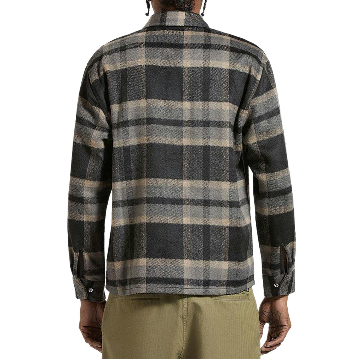 Brixton Selden Soft Brushed Flannel Shirt - Black/Charcoal image 2