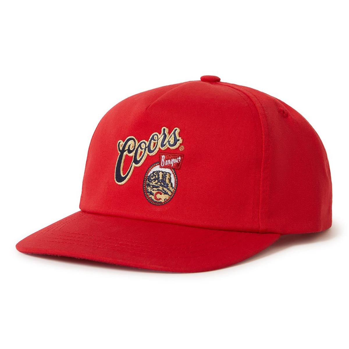 Brixton x Coors Banquet Hops Snapback Hat - Red image 1