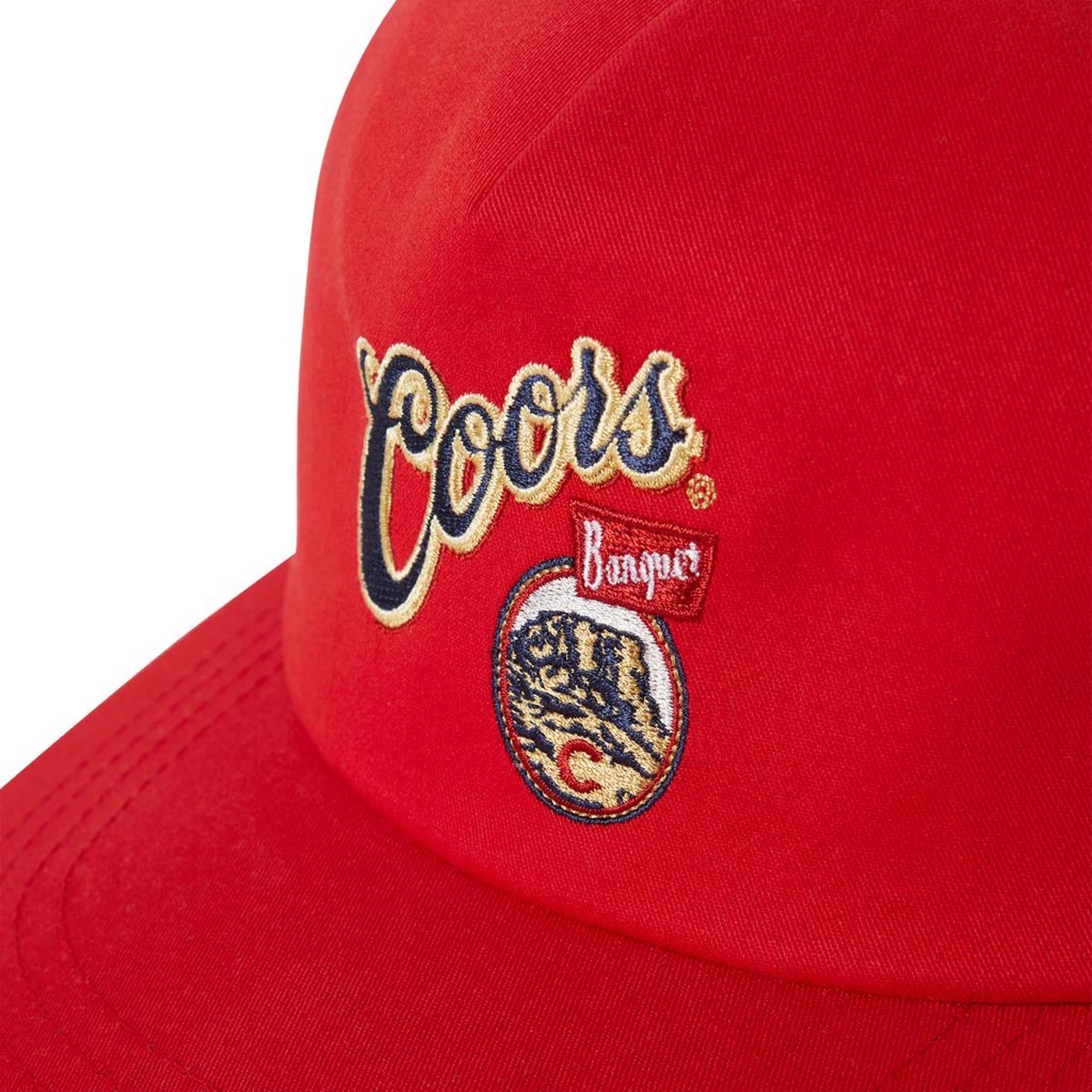 Brixton x Coors Banquet Hops Snapback Hat - Red image 3