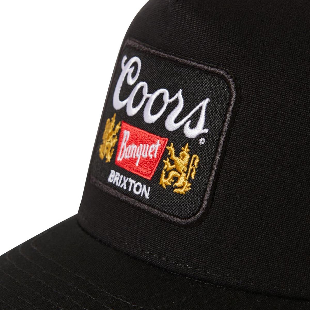 Brixton x Coors Griffin Trucker Hat - Black/Black image 3