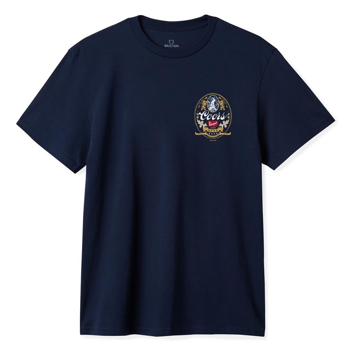 Brixton x Coors Mtn T-Shirt - Navy image 2