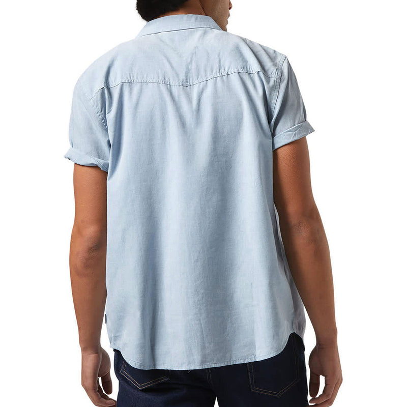 Brixton Wayne Shirt - Medium Blue